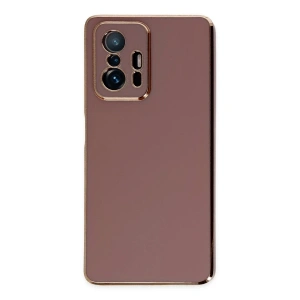 Hubrendy Bez Xiaomi Mi 11T Pro Kılıf Volet Silikon - Kırmızı