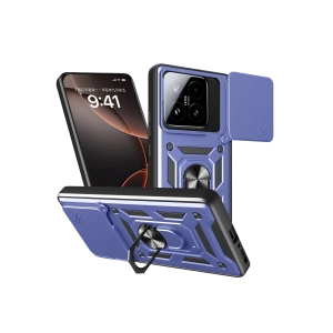 Hubrendy Bez Xiaomi Mi 15T Pars Lens Yüzüklü Silikon - Lacivert