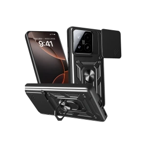 Hubrendy Bez Xiaomi Mi 15T Pars Lens Yüzüklü Silikon - Siyah