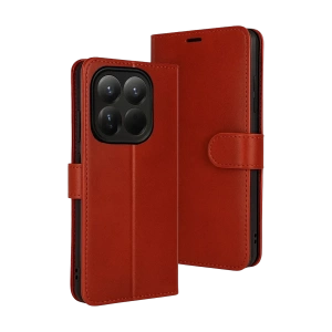 Hubrendy Bez Xiaomi Mi 15T Trend S Plus Kapaklı Kılıf - Kırmızı