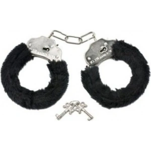 Hubrendy Bez Milam Siyah Peluş Kelepçe