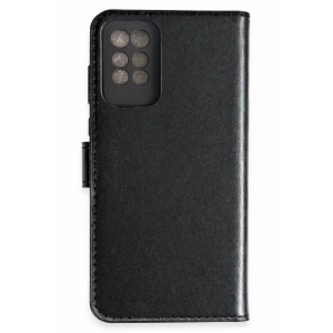 Hubrendy Bez İnfinix Note 10 Pro Kılıf Trend S Plus Kapaklı Kılıf - Siyah