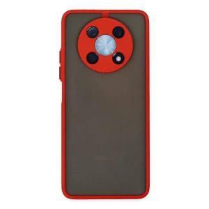 Hubrendy Bez Huawei Nova Y90 Kılıf Montreal Silikon Kapak - Kırmızı