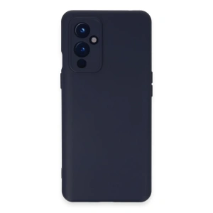 Hubrendy Bez One Plus 9 Kılıf Nano içi Kadife Silikon - Lacivert