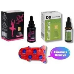 Hubrendy Bez Pink Lady Kadın + Cantharis D9 Kadın & 6 Lı Hediye
