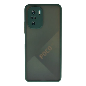Hubrendy Bez Xiaomi Poco F3 Kılıf Montreal Silikon Kapak - Yeşil