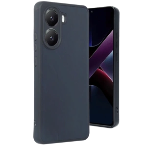 Hubrendy Bez Xiaomi Poco X7 Pro Kılıf Aras Deri Kapak - Lacivert