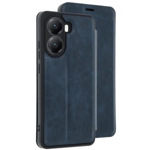 Hubrendy Bez Xiaomi Poco X7 Pro Kılıf Flip Cover - Lacivert