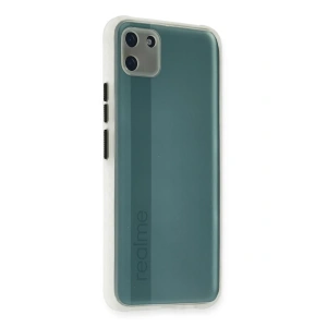 Hubrendy Bez Realme C11 Kılıf Miami Şeffaf Silikon - Şeffaf