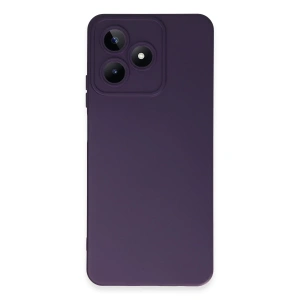 Hubrendy Bez Realme C53 Kılıf Nano içi Kadife Silikon - Mor