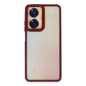 Hubrendy Bez Realme C55 Kılıf Dora Kapak - Kırmızı