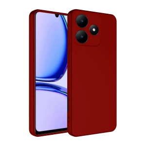 Hubrendy Bez Realme C61 Kılıf First Silikon - Kırmızı