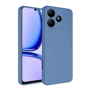 Hubrendy Bez Realme C61 Kılıf First Silikon - Mavi
