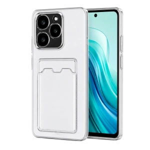 Hubrendy Bez Realme C61 Kılıf Kart Şeffaf Silikon - Şeffaf