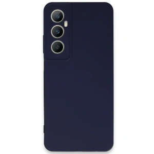 Hubrendy Bez Realme C65 Kılıf First Silikon - Lacivert
