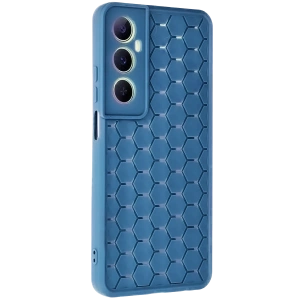 Hubrendy Bez Realme C65 Kılıf Petek Silikon Kapak - Mavi