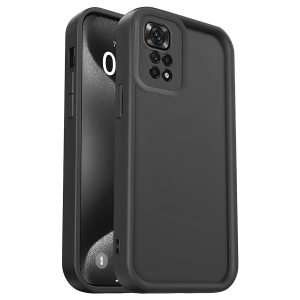 Hubrendy Bez Xiaomi Redmi 10 2022 Kılıf Viera Silikon - Siyah