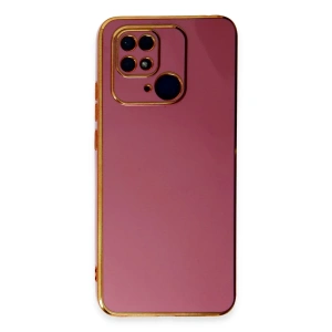 Hubrendy Bez Xiaomi Redmi 10C Kılıf Volet Silikon - Kırmızı