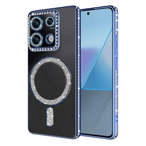 Hubrendy Bez Xiaomi Redmi 13C Joke Simli Magneticsafe Kılıf - Mavi