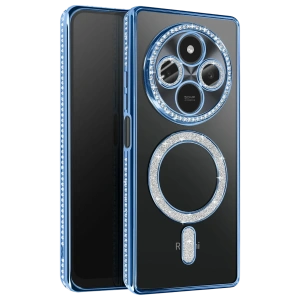 Hubrendy Bez Xiaomi Redmi 14C Joke Simli Magneticsafe Kılıf - Mavi