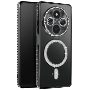 Hubrendy Bez Xiaomi Redmi 14C Joke Simli Magneticsafe Kılıf - Siyah