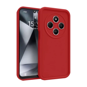 Hubrendy Bez Xiaomi Redmi 14C Kılıf Viera Silikon - Kırmızı