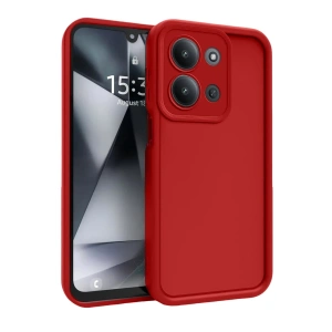 Hubrendy Bez Xiaomi Redmi 15C 4G Viera Silikon - Kırmızı