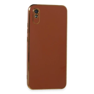 Hubrendy Bez Xiaomi Redmi 9A Kılıf Volet Silikon - Kırmızı