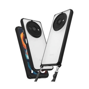 Hubrendy Bez Xiaomi Redmi A3 4G Kılıf Penta Silikon Kılıf - Siyah