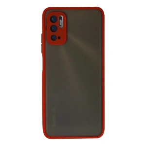 Hubrendy Bez Xiaomi Redmi Note 10 5G Kılıf Montreal Silikon Kapak - Kırmızı