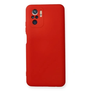 Hubrendy Bez Xiaomi Redmi Note 10 Kılıf Nano içi Kadife Silikon - Kırmızı