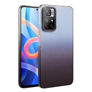 Hubrendy Bez Xiaomi Redmi Note 11 Pro Glossy Kapak - Siyah