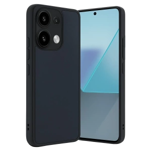 Hubrendy Bez Xiaomi Redmi Note 13 4G Kılıf Aras Deri Kapak - Lacivert