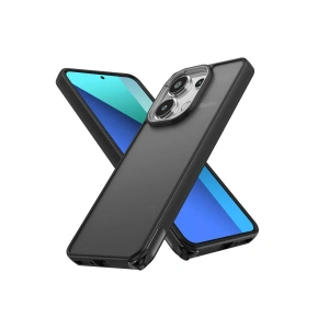 Hubrendy Bez Xiaomi Redmi Note 13 Pro 4G Kılıf Elegant Kapak - Siyah