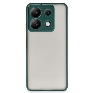 Hubrendy Bez Xiaomi Redmi Note 13 Pro 5G Kılıf Montreal Silikon Kapak - Yeşil