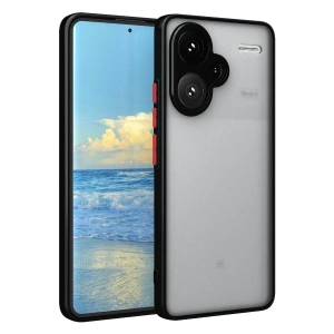 Hubrendy Bez Xiaomi Redmi Note 13 Pro Plus Kılıf Montreal Silikon Kapak - Siyah