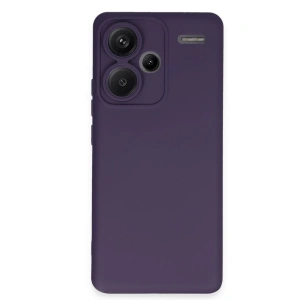 Hubrendy Bez Xiaomi Redmi Note 13 Pro Plus Kılıf Nano içi Kadife Silikon - Mor