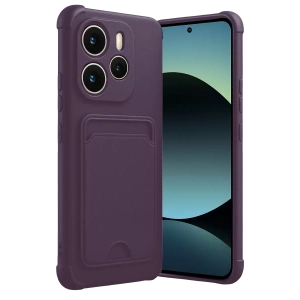 Hubrendy Bez Xiaomi Redmi Note 14 4G Kelvin Kartvizitli Silikon - Derin Mor