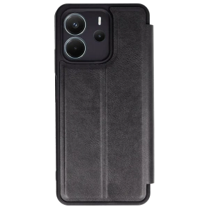 Hubrendy Bez Xiaomi Redmi Note 14 4G Kılıf Flip Cover - Siyah