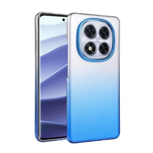 Hubrendy Bez Xiaomi Redmi Note 14 Pro 4G Glossy Kapak - Mavi