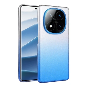Hubrendy Bez Xiaomi Redmi Note 14 Pro 5G Glossy Kapak - Mavi