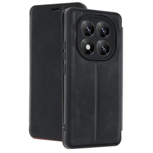 Hubrendy Bez Xiaomi Redmi Note 14 Pro 5G Kılıf Flip Cover - Siyah