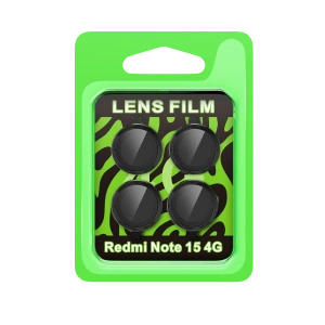 Hubrendy Bez Xiaomi Redmi Note 15 4G Raze Metal Kamera Lens - Siyah