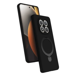 Hubrendy Bez Xiaomi Redmi Note 15 4G Regal Magsafe Standlı Kapak - Siyah