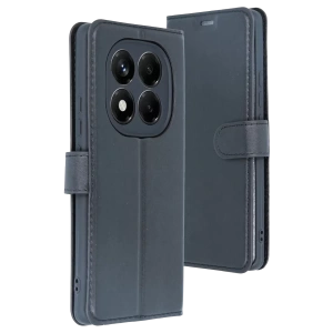 Hubrendy Bez Xiaomi Redmi Note 15 4G Trend S Plus Kapaklı Kılıf - Siyah