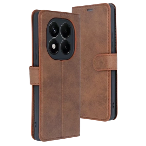 Hubrendy Bez Xiaomi Redmi Note 15 4G Trend S Plus Kapaklı Kılıf - Taba