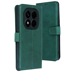 Hubrendy Bez Xiaomi Redmi Note 15 4G Trend S Plus Kapaklı Kılıf - Yeşil