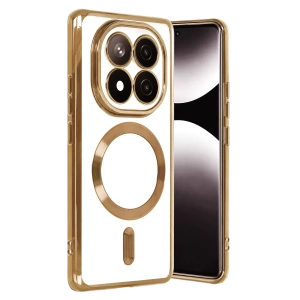 Hubrendy Bez Xiaomi Redmi Note 15 Pro 4G Kross Magneticsafe Kapak - Gold