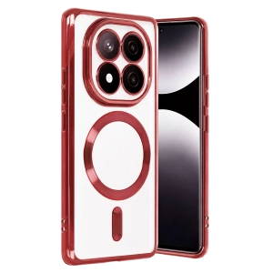 Hubrendy Bez Xiaomi Redmi Note 15 Pro 4G Kross Magneticsafe Kapak - Kırmızı