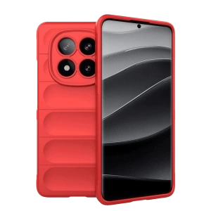 Hubrendy Bez Xiaomi Redmi Note 15 Pro 4G Optimum Silikon - Kırmızı